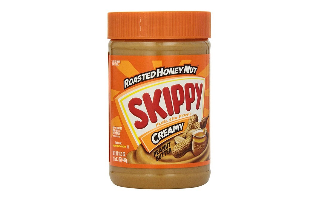Skippy Roasted Honey Nut Creamy Peanut Butter    Plastic Jar  462 grams